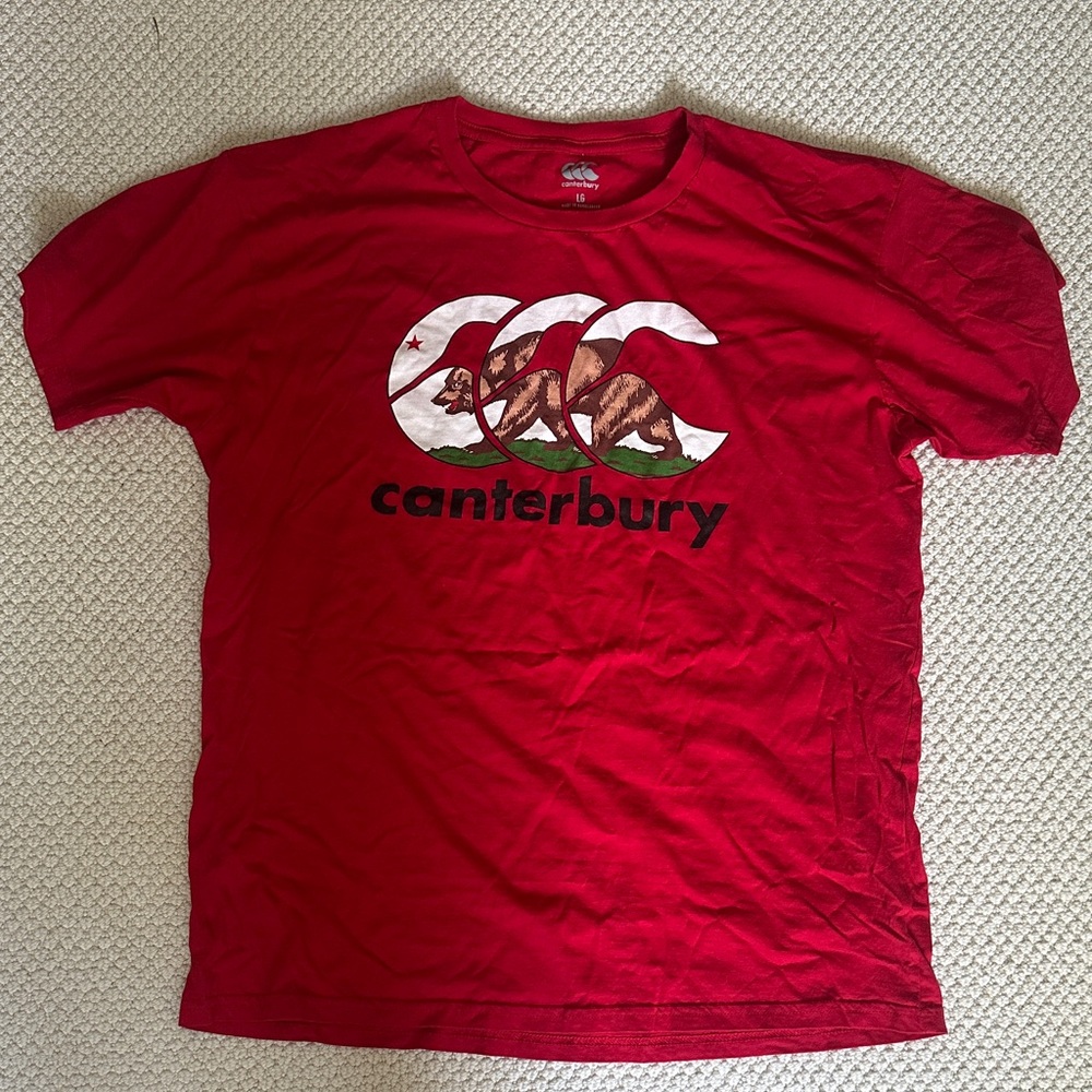 Canterbury Red Short Sleeve Men's Tee